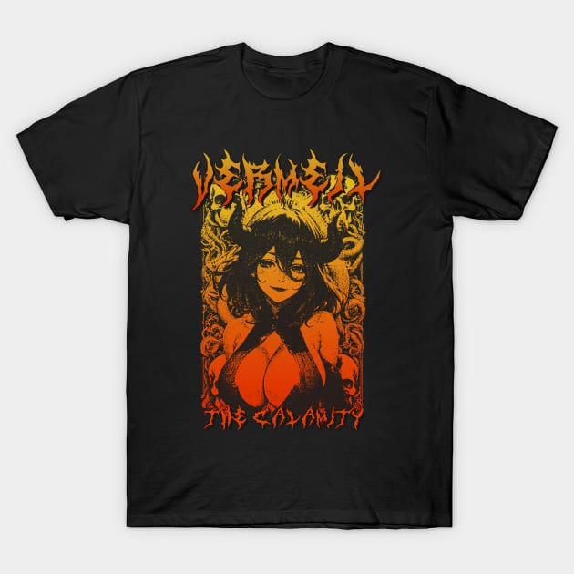 Death Metal Design Vermeil T-Shirt by Gloomeeey